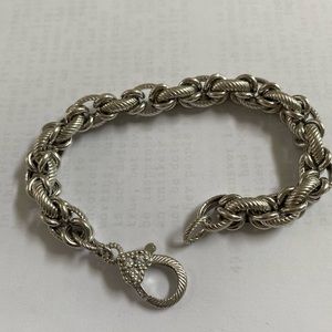 Judith Ripka sterling silver 8in chain bracelet